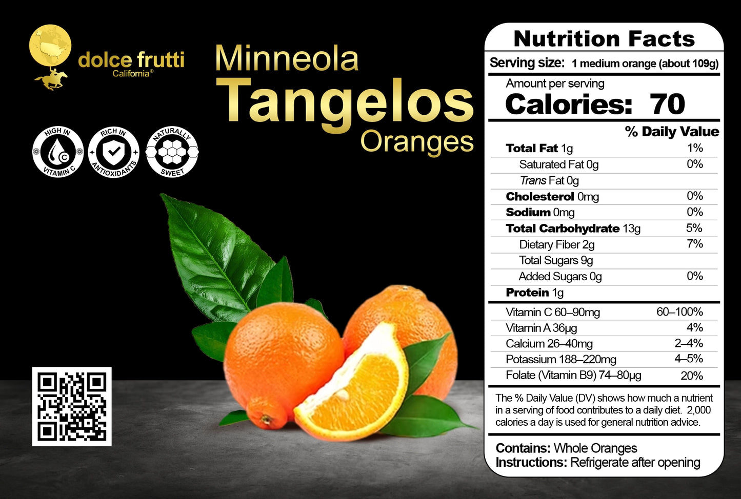 Minneola Tangelos Oranges