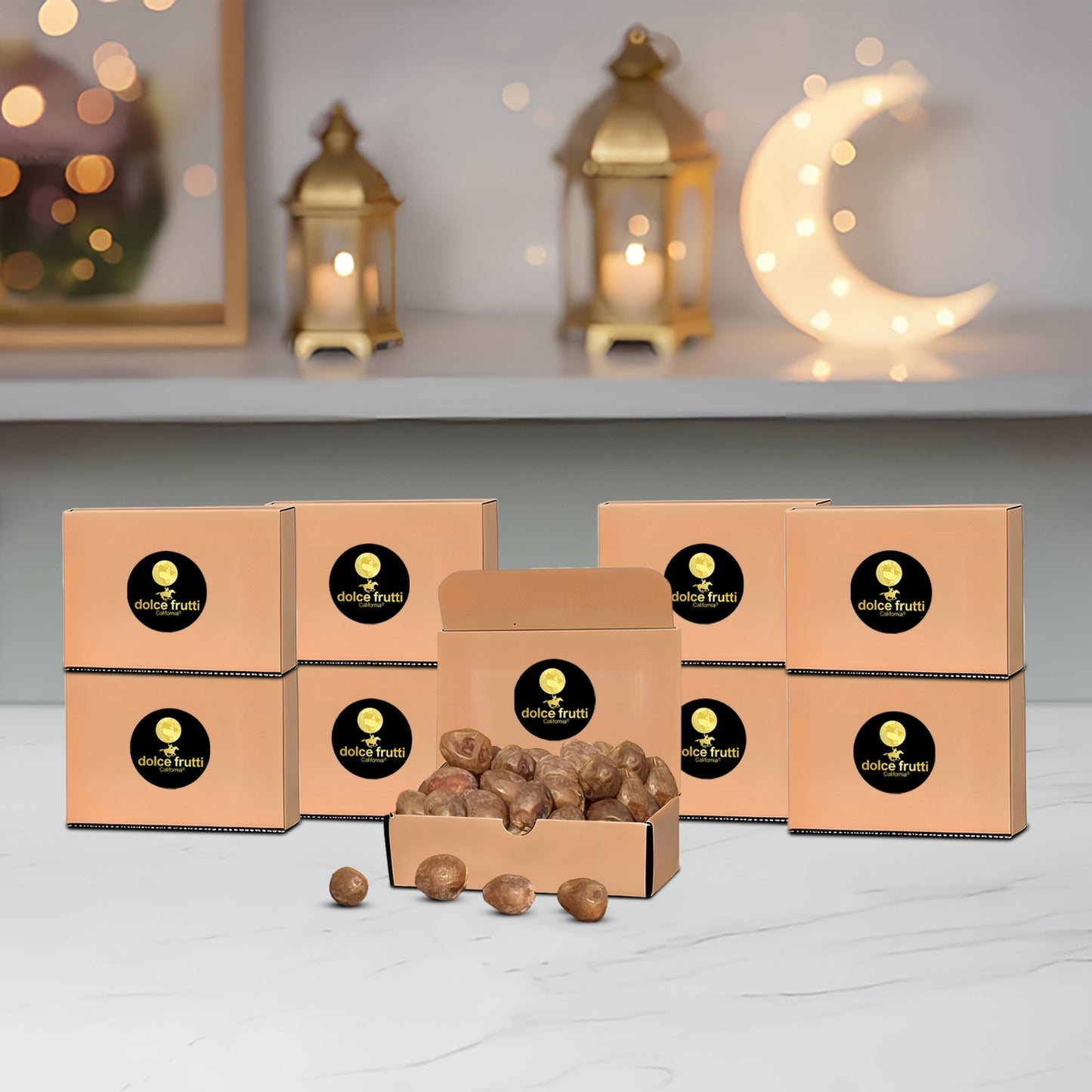 Ramadan Signature Deal - Soft Ripe Barhi Dates - 8 Lbs ( 8 Boxes )