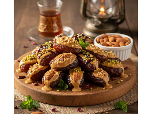 Easy Stuffed Medjool Dates for Iftar