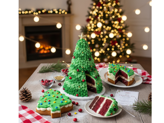 How to Make the Best Christmas Tree Cake