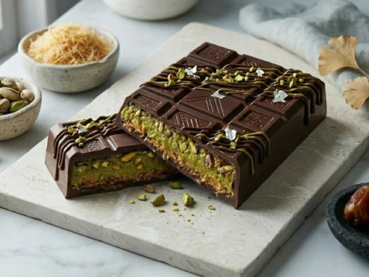 Dubai Style Pistachio Chocolate Bar Recipe: A Luxurious Kunafa-Inspired Dessert