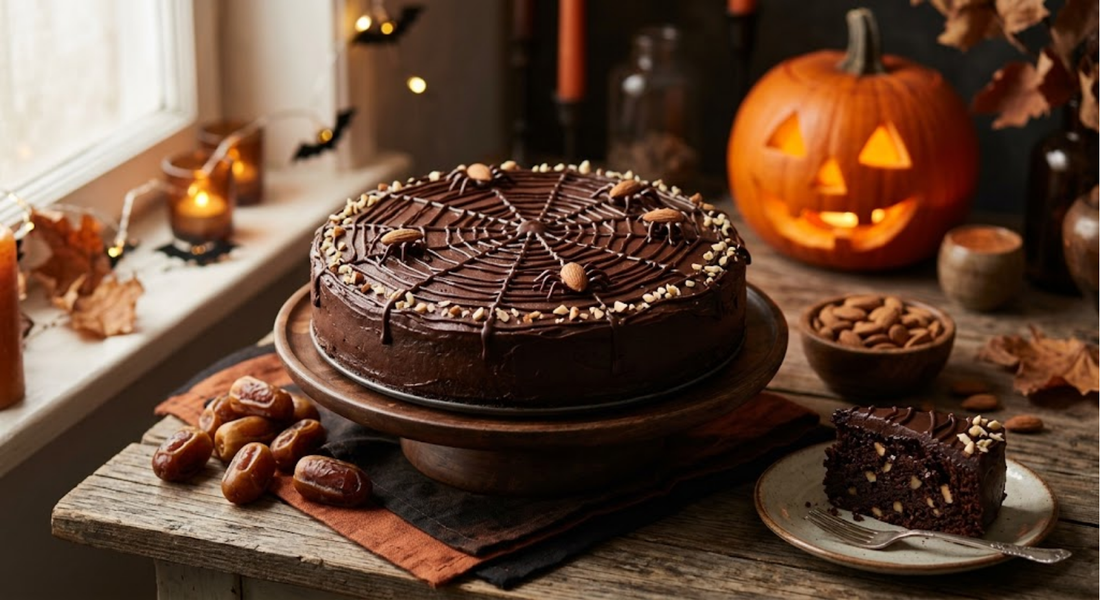 Halloween Cake Recipe: A Spooky-Sweet Treat Made with Barhi Dates and Almonds