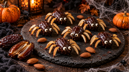 Non-Candy Halloween Treats: Make Spooky Date Spiders for a Healthier Celebration