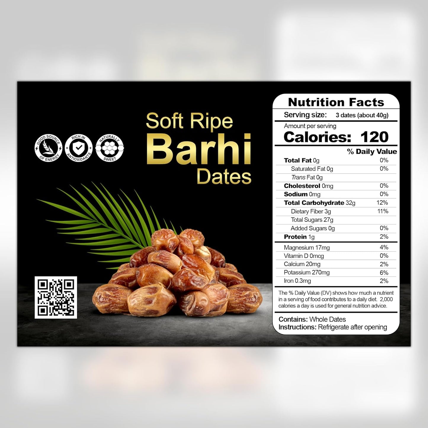 Soft Ripe Barhi Dates