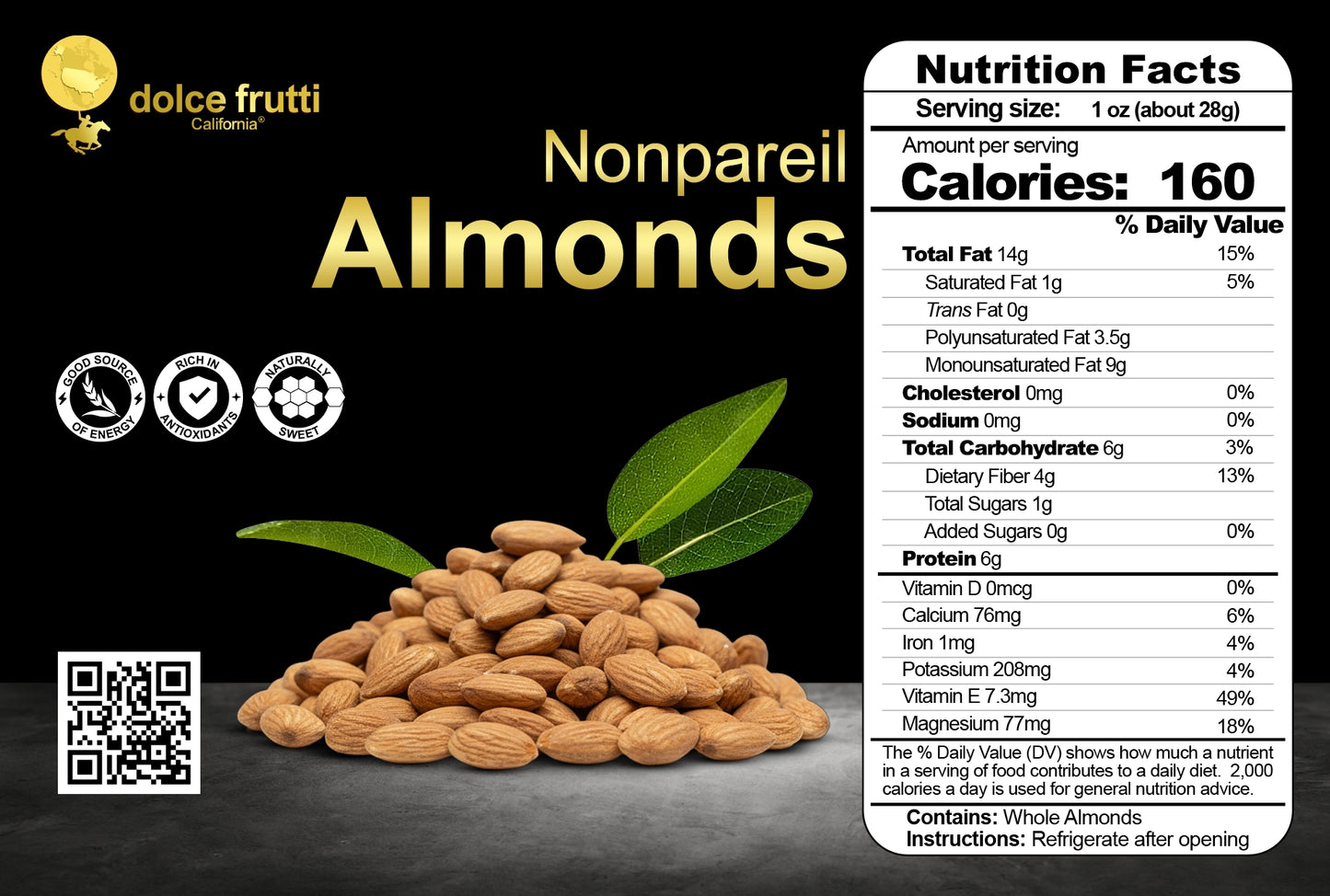 Nonpareil Almonds