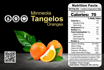 Minneola tangelos Nutrition Facts
