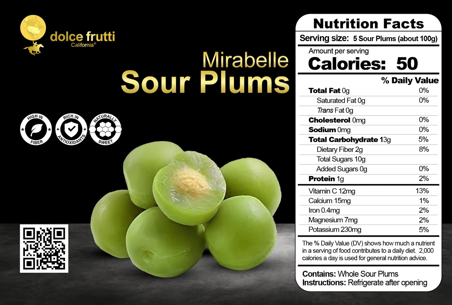 Fresh Sour Plums