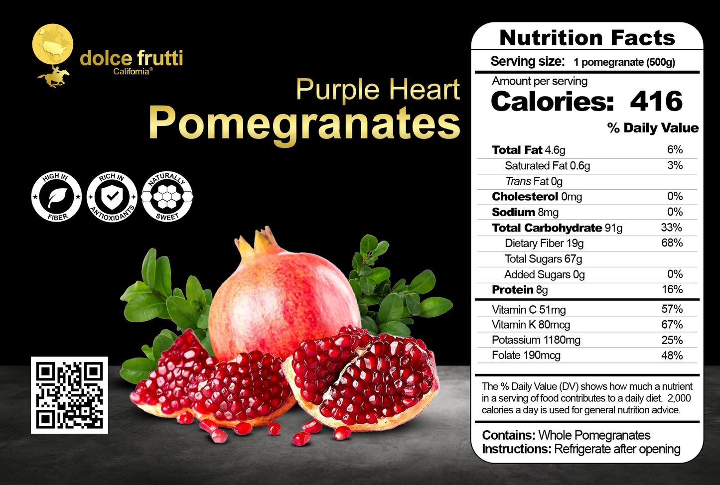Eversweet Purple Heart Pomegranates