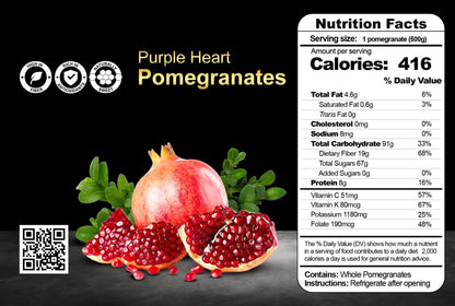 Purple Heart Pomegranate nutrition