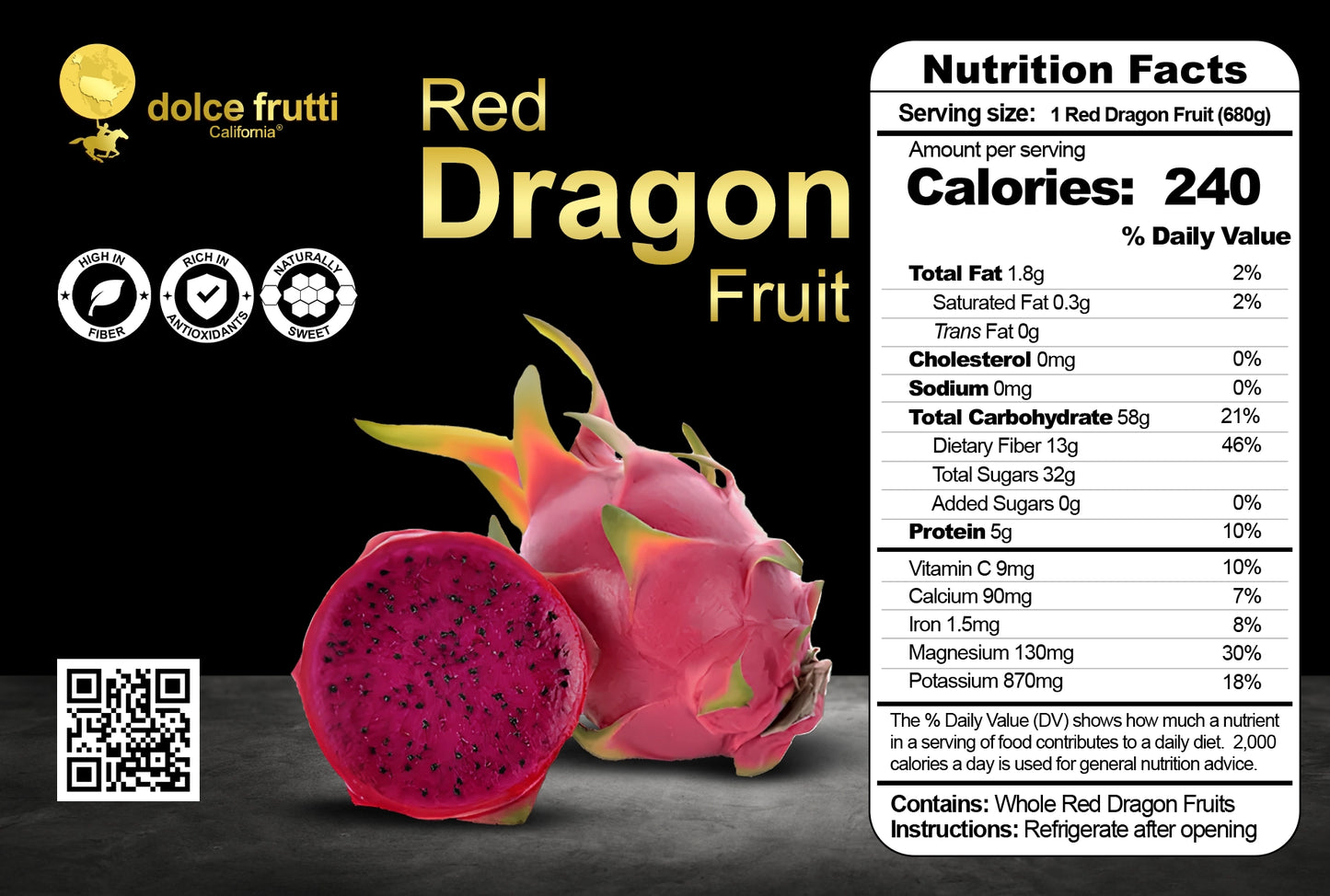 Red Dragon Fruit (Pitaya)