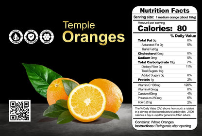 Temple oranges nutrition
