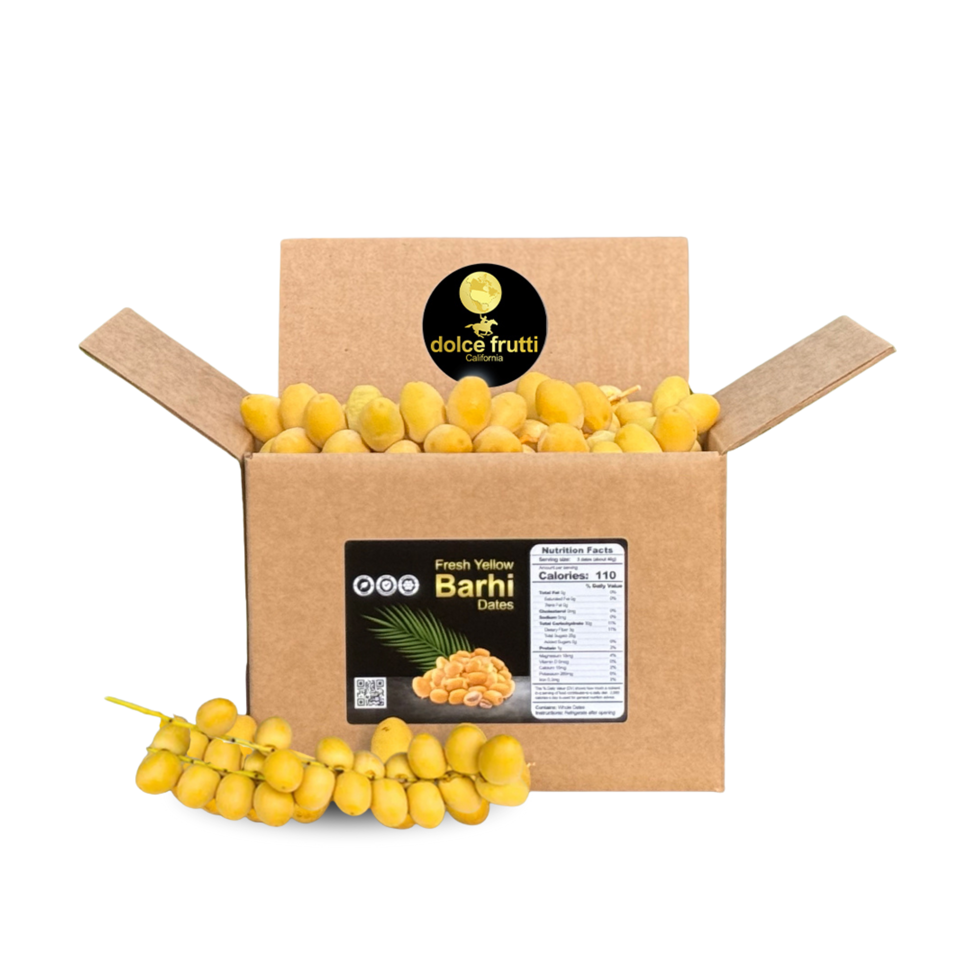 Yellow Barhi Dates 6 Lbs